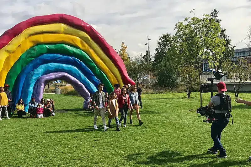 Tournage aux Docks du clip "En chantant" repris par le groupe Sardou et nous - Septembre 2017