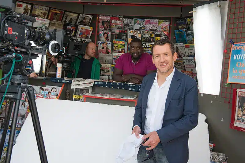Dany Boon en tournage à l'angle des rues du Docteur Bauer et de l'Union - Avril 2015