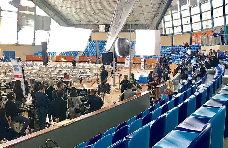 Tournage du film "Fahim" de Pierre-François Martin-Laval avec Gérard Depardieu à l'Île-des-Vannes - Septembre 2018