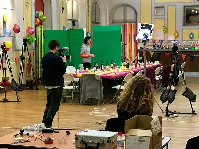 Tournage du clip "Défaite de famille" d'Orelsan à la salle Barbara - Janvier 2018