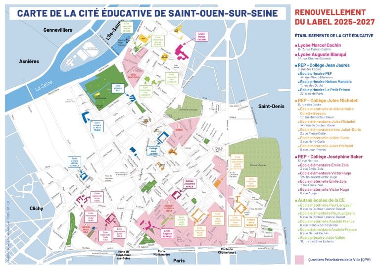 carte de la Cité éducative à SO