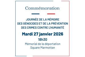 Commémoration génocides et crimes contrel'humanité 2026