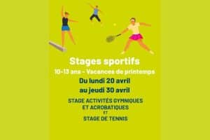 Stages sportifs vacances printemps 2026