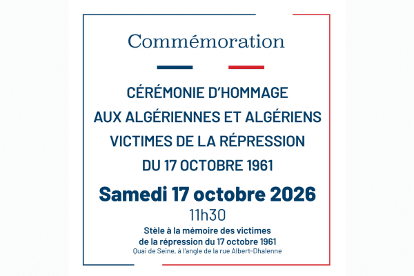 Cérémonie d'hommage du 17 octobre 1961